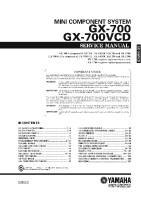 Yamaha GX-700-GX-700-VCD - Service Manual 